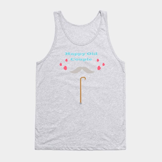 Happy Grandparents Day " Happy Old Couple " 2018 Tank Top by elzammar